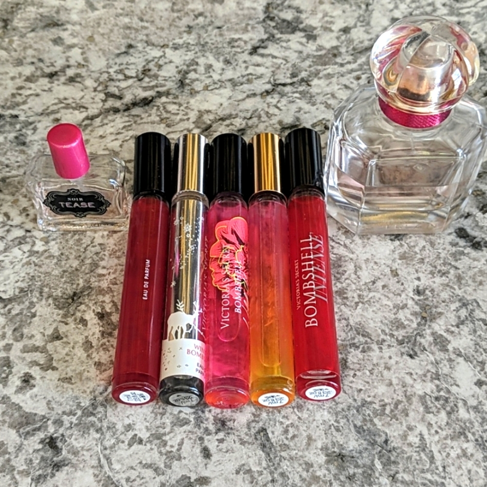 Guerlain and Victoria secret perfume bundle